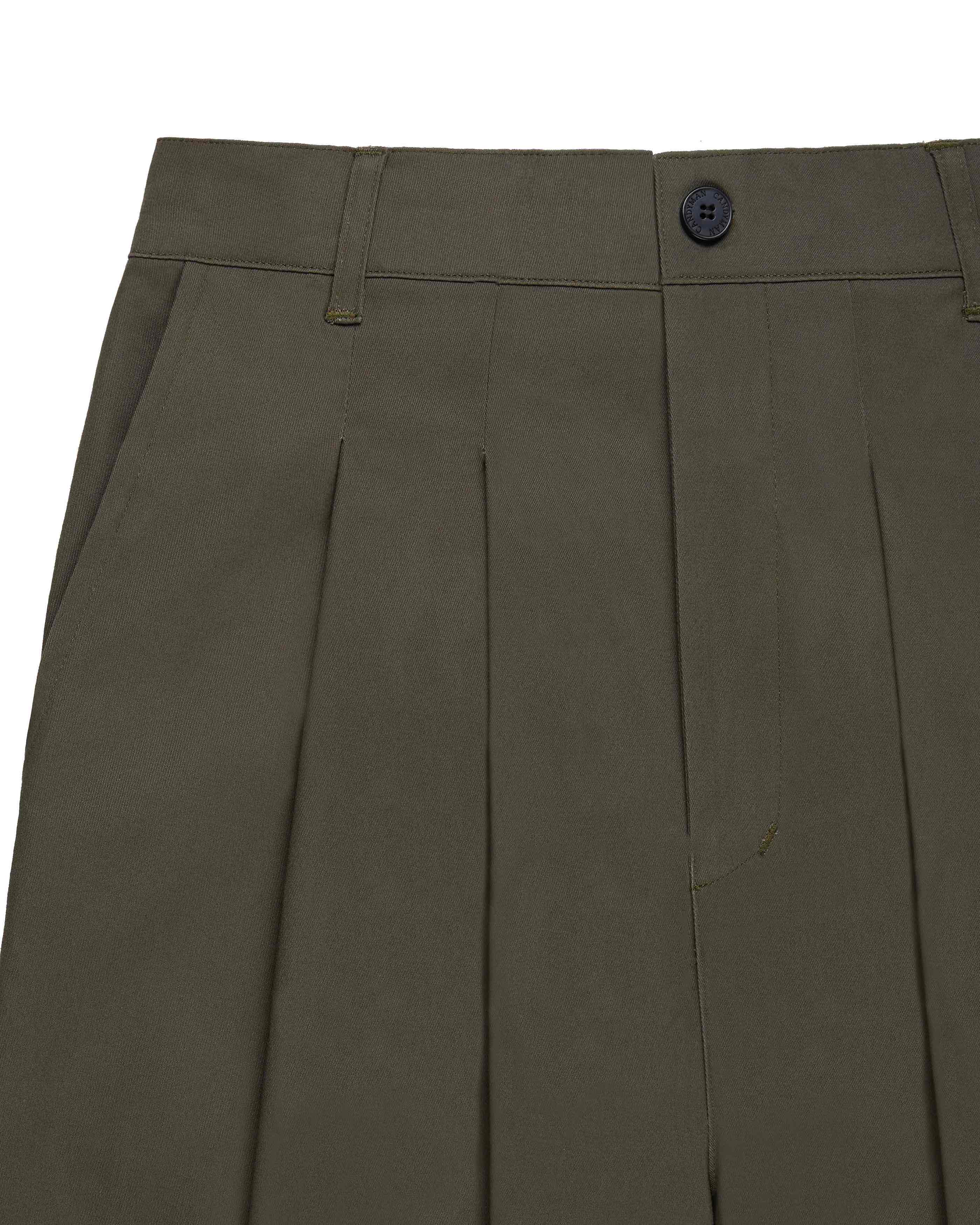 Candy Man OLIVE PLEATED PANTS