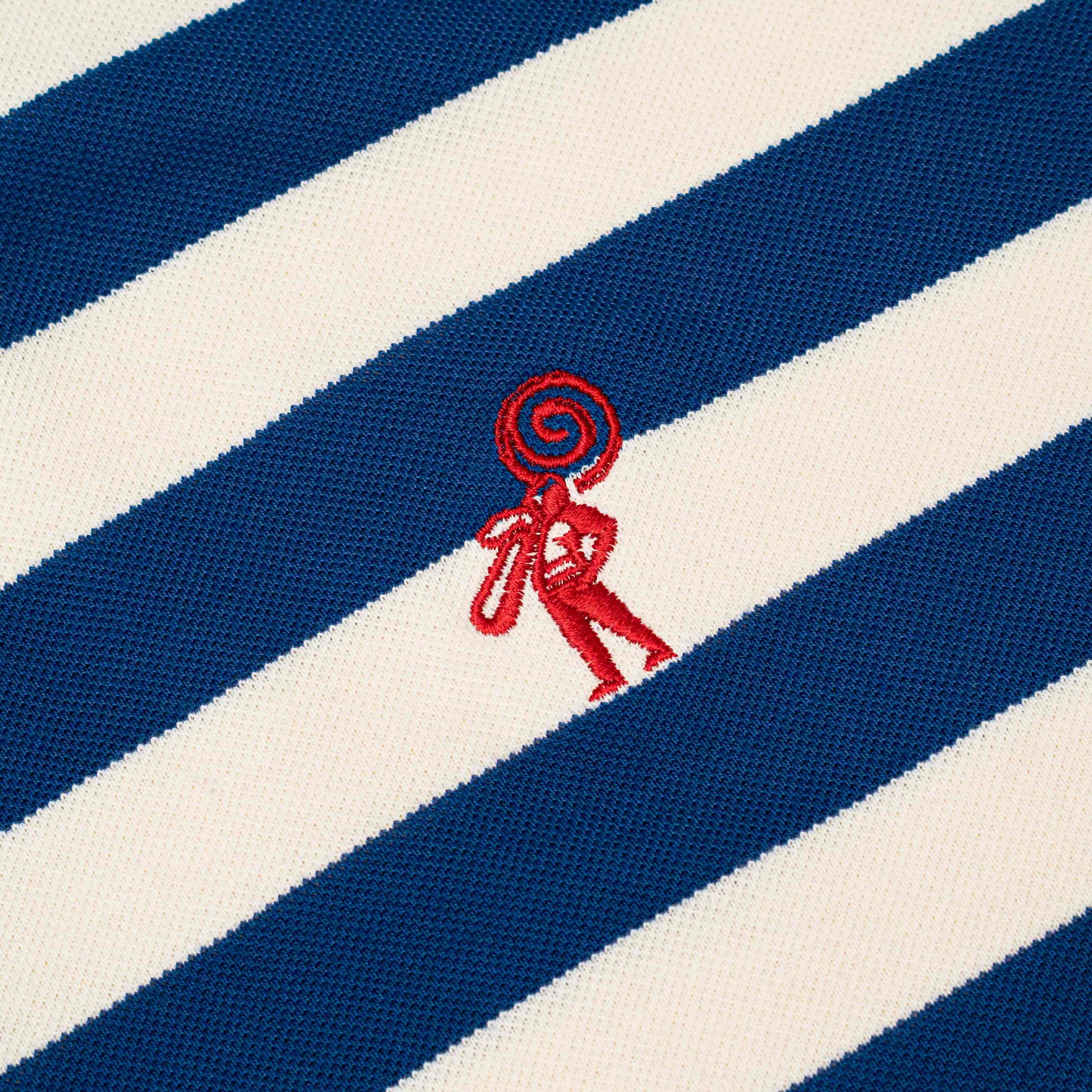 Candy Man NAVY STRIPE POLO