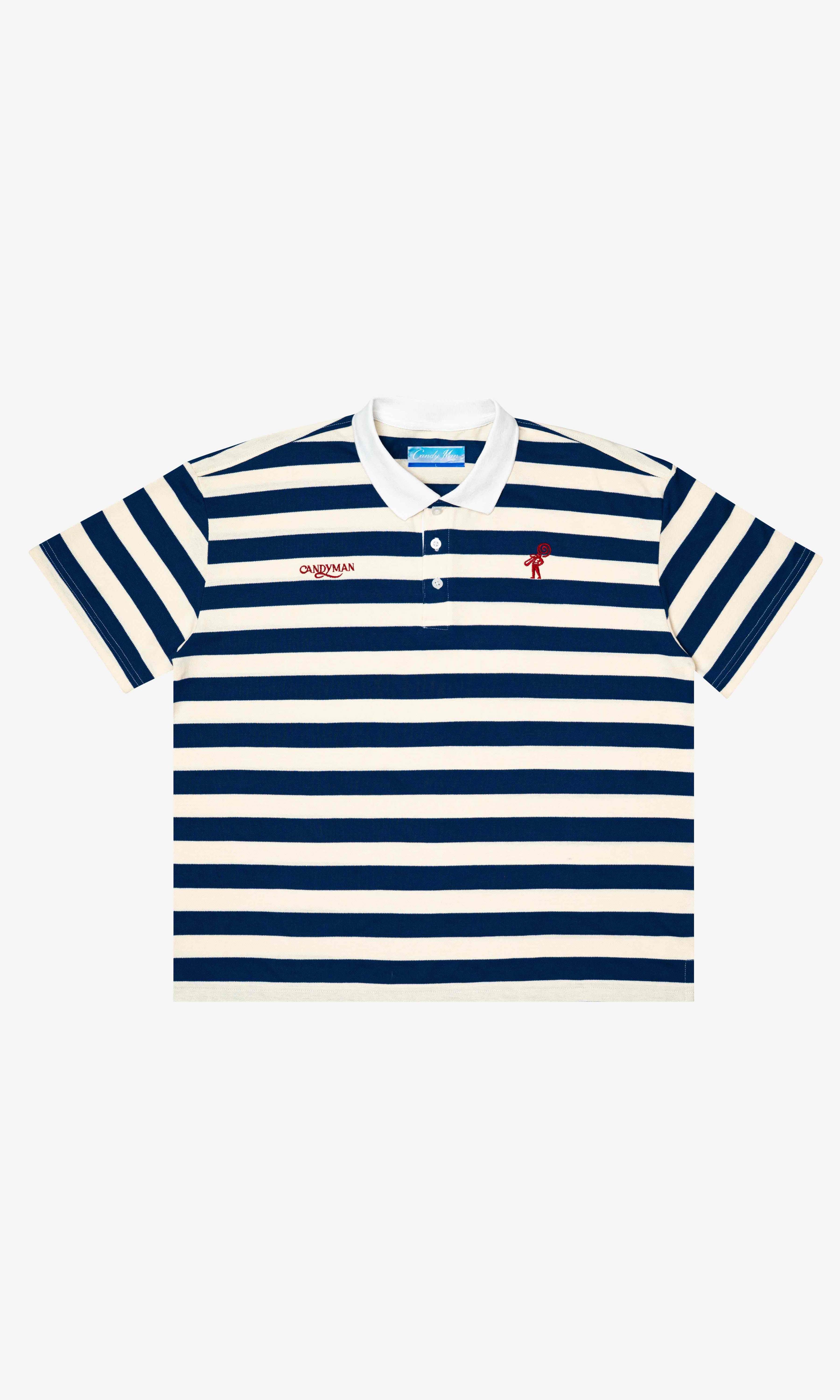 NAVY STRIPE POLO