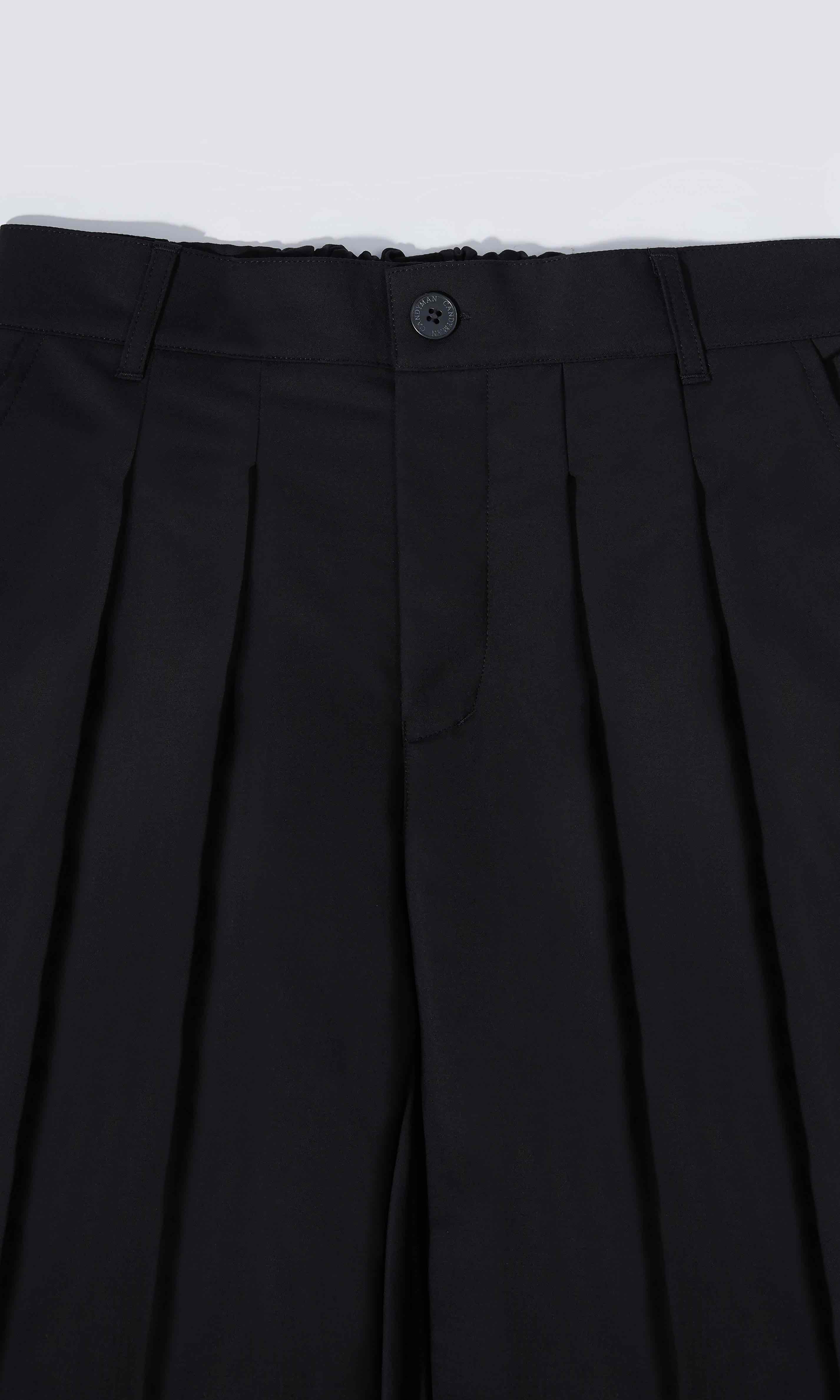 Candy Man BLACK PLEATED PANTS