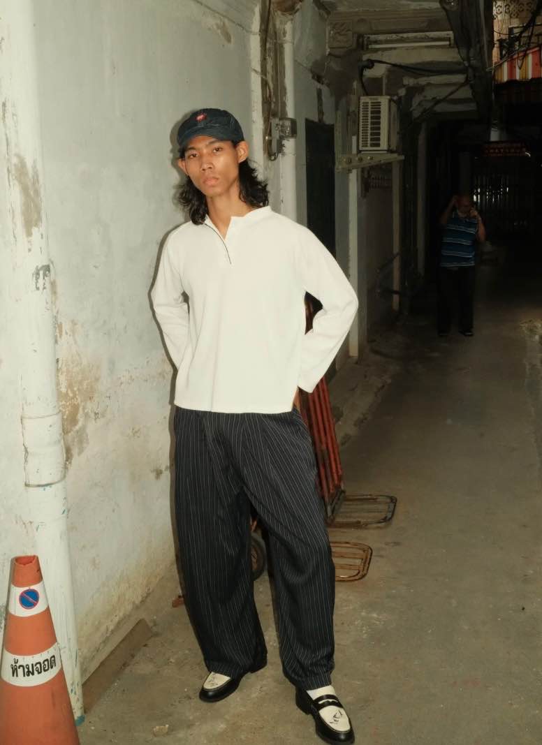 Candy Man PINSTRIPES PLEATED PANT