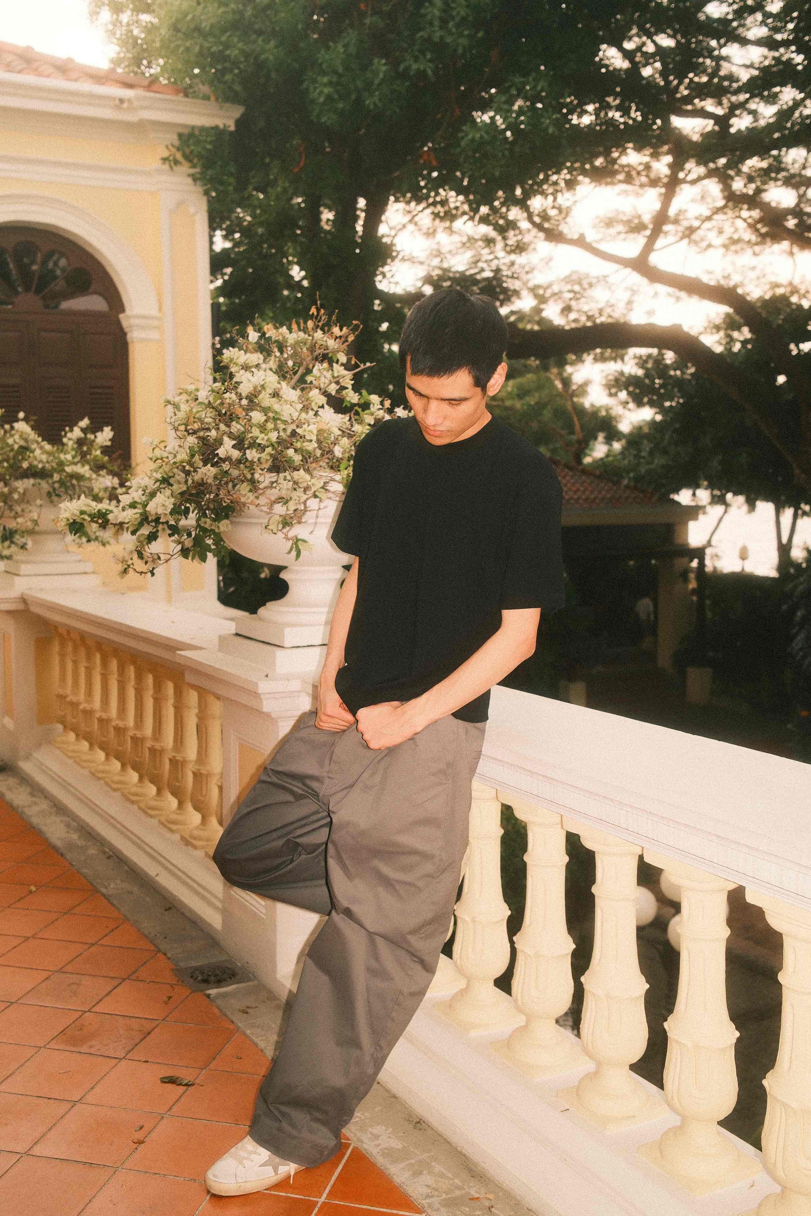 Candy Man GREY PLEATED PANTS