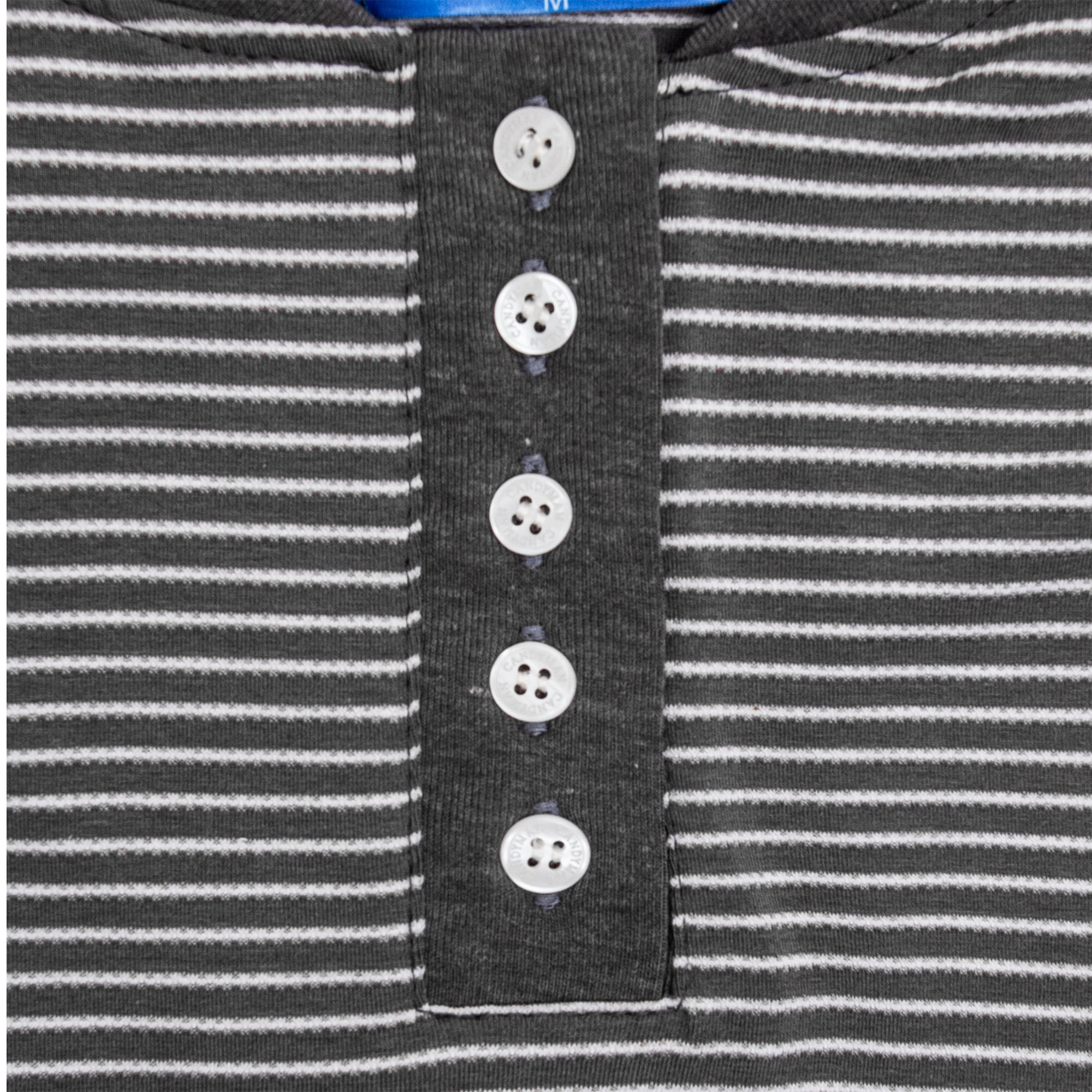 Candy Man PINTSTRIPE HENLEY LONGSLEEVE