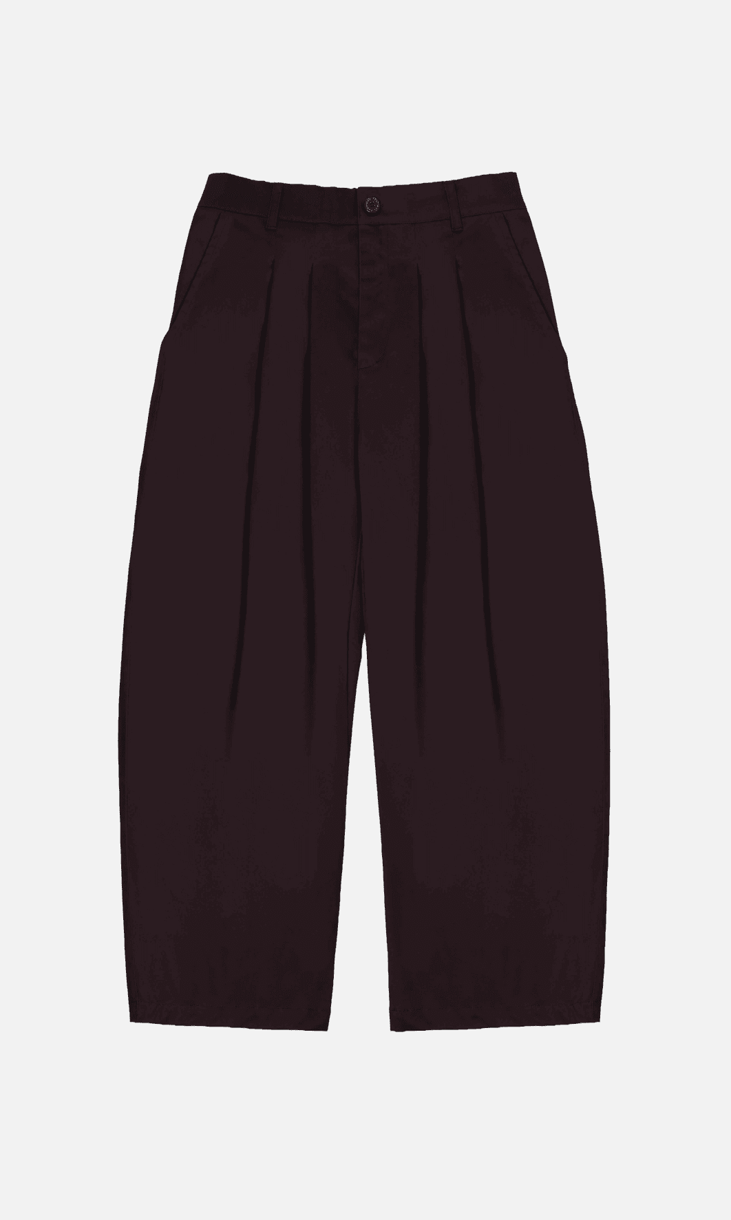 BROWN PLEATED PANTS