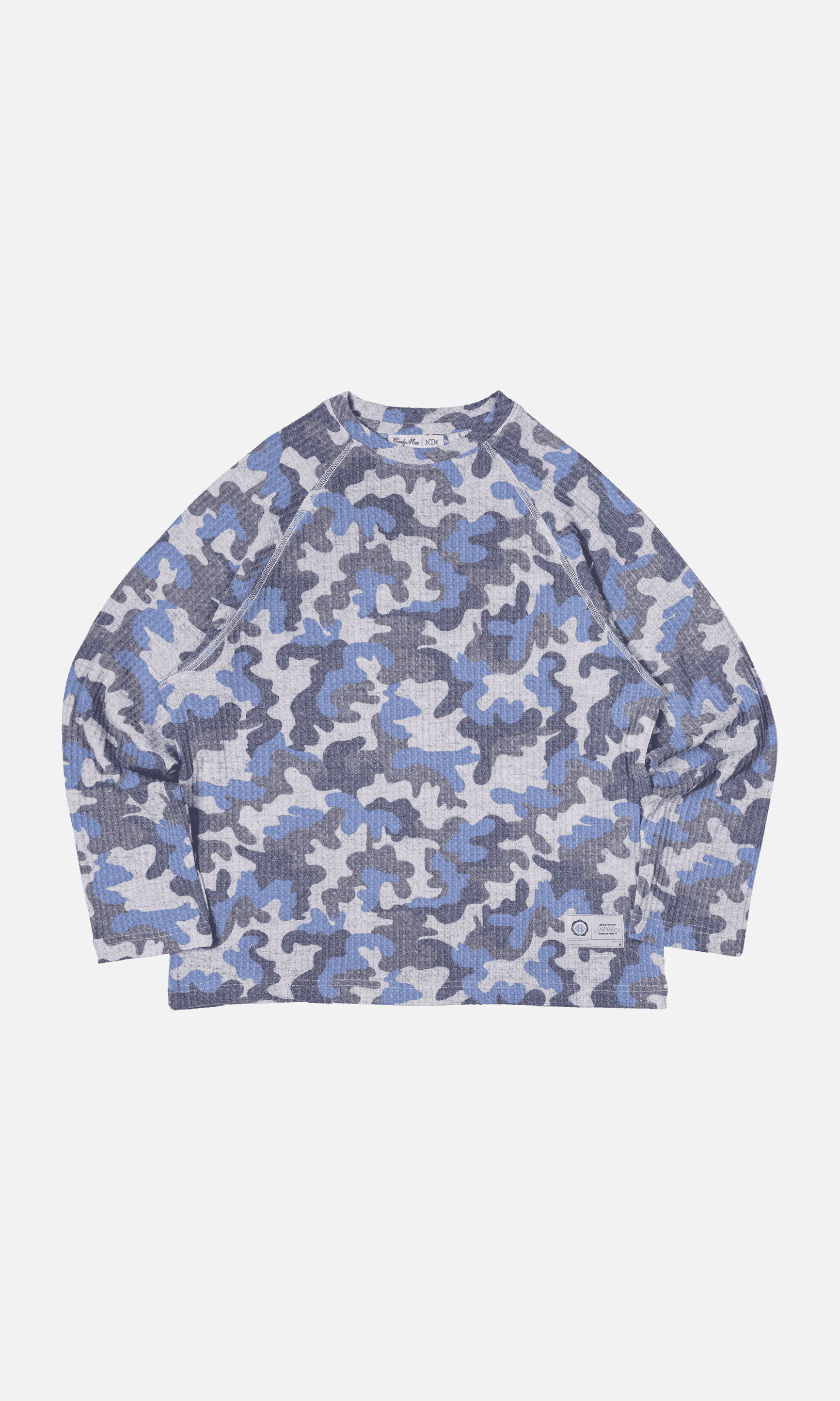 BLUE CAMO WAFFLE