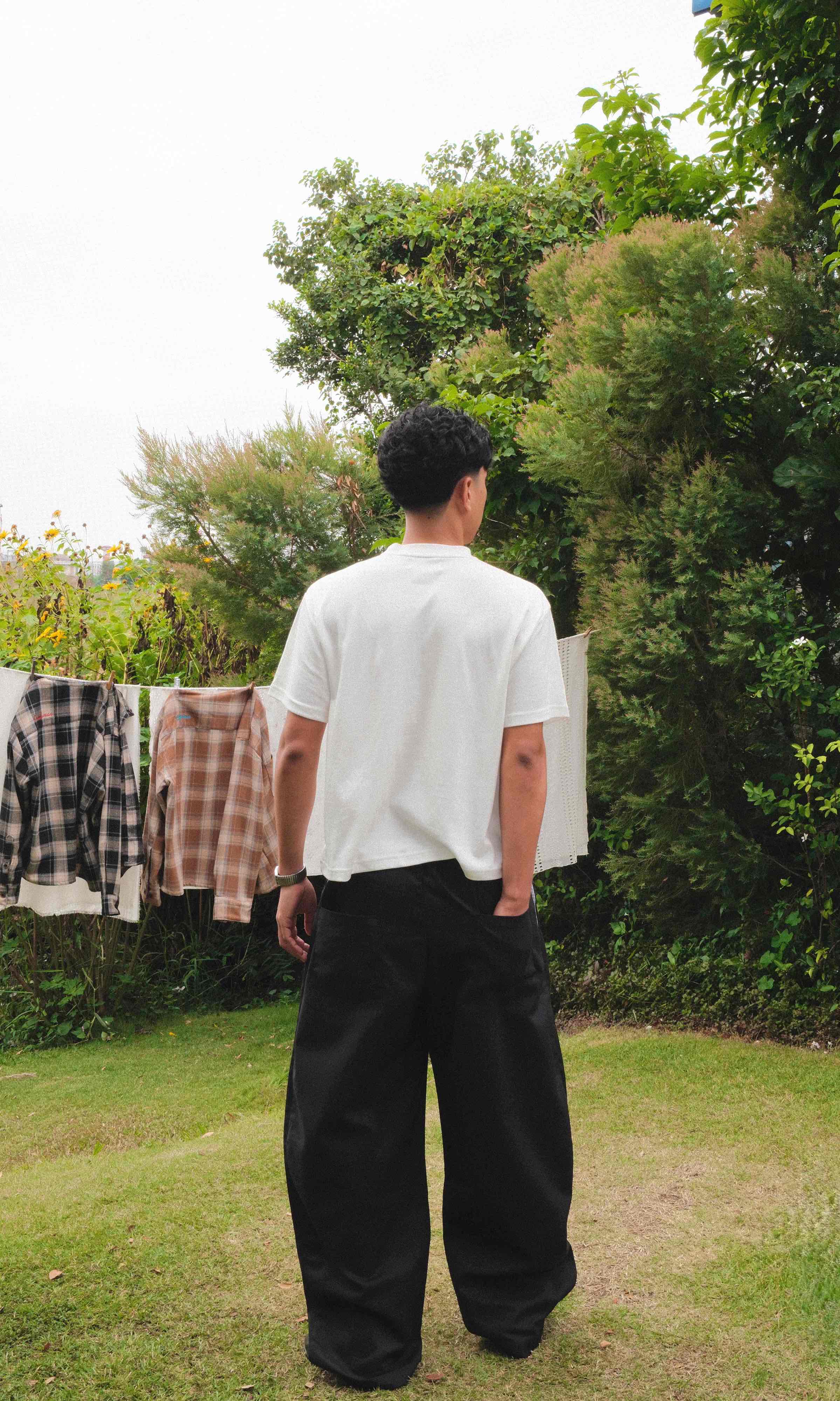 Candy Man BLACK PLEATED PANTS