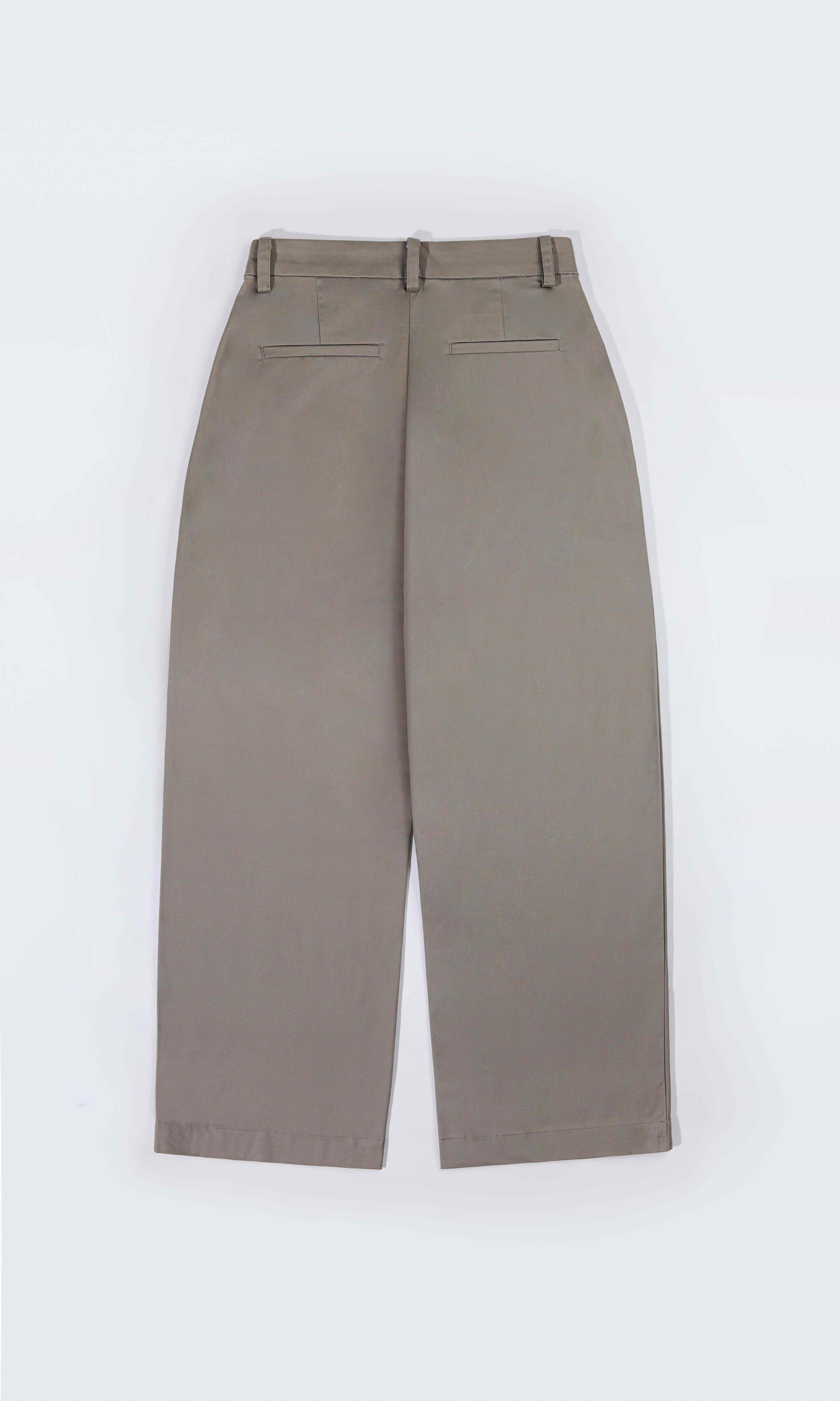 Candy Man EVERYDAY TAUPE PLEATED PANTS