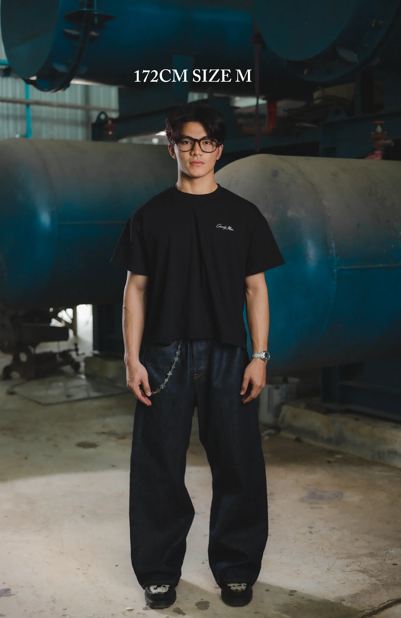 Candy Man Charcoal Boxy T-Shirt